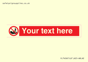 Custom No climbing on rocks